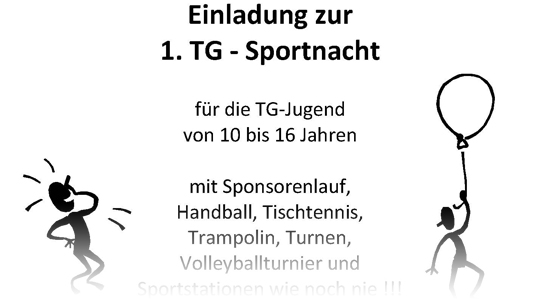 Einladung Sportnacht